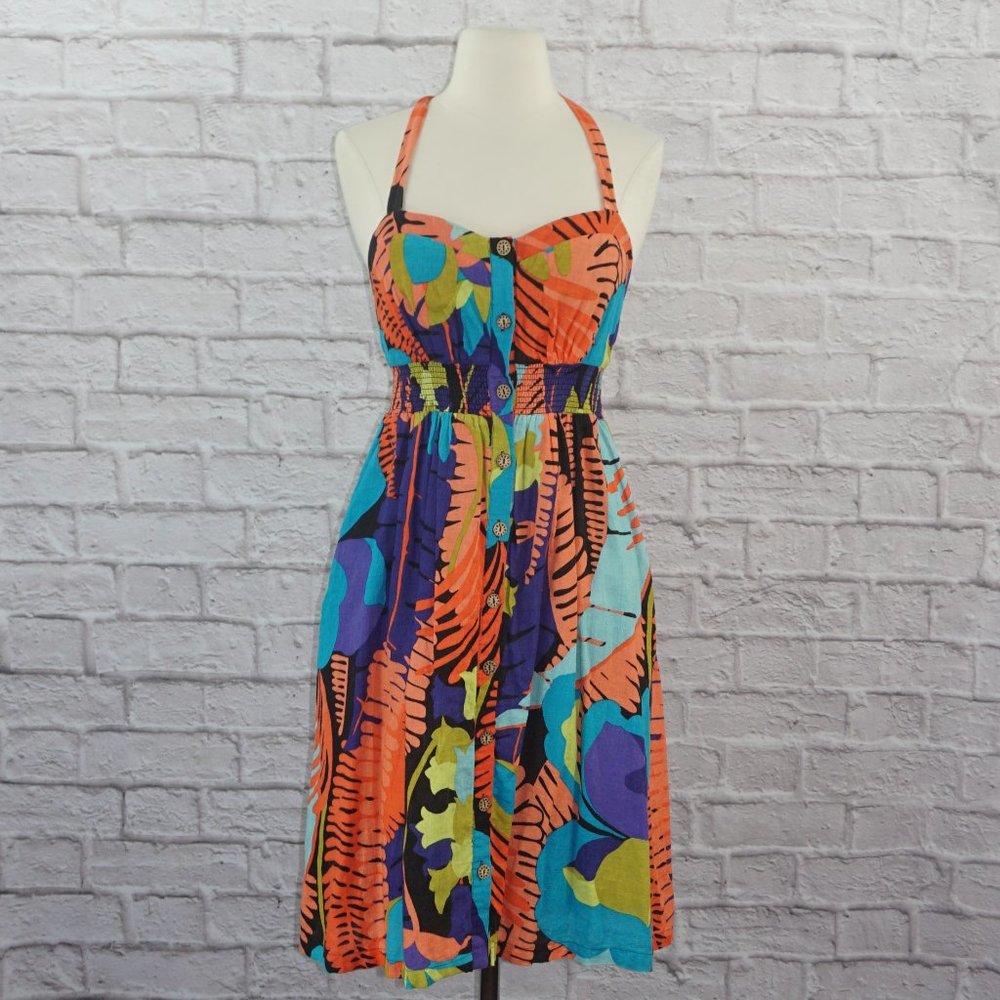 Anthropologie Multicolor Halter Dress